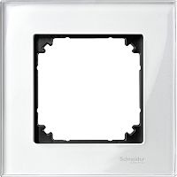 Рамка универсальная Schneider Electric Merten M-Elegance 1-м. стекло белый бриллиант  картинка